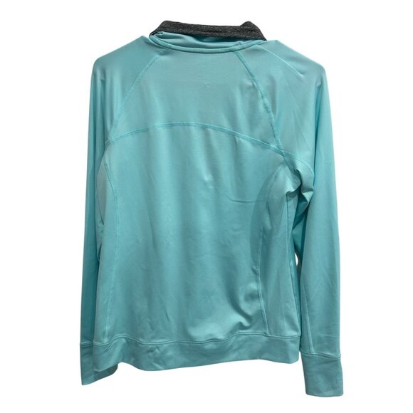 Tek Gear Womens Light Blue 1/4 Zip Pullover Stylish Activewear Top Sz Medium - Picture 2 of 8
